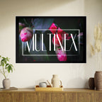 Multinex Floral Vibrant Photo Art Poster - Multinex Floral Design for Home Decor