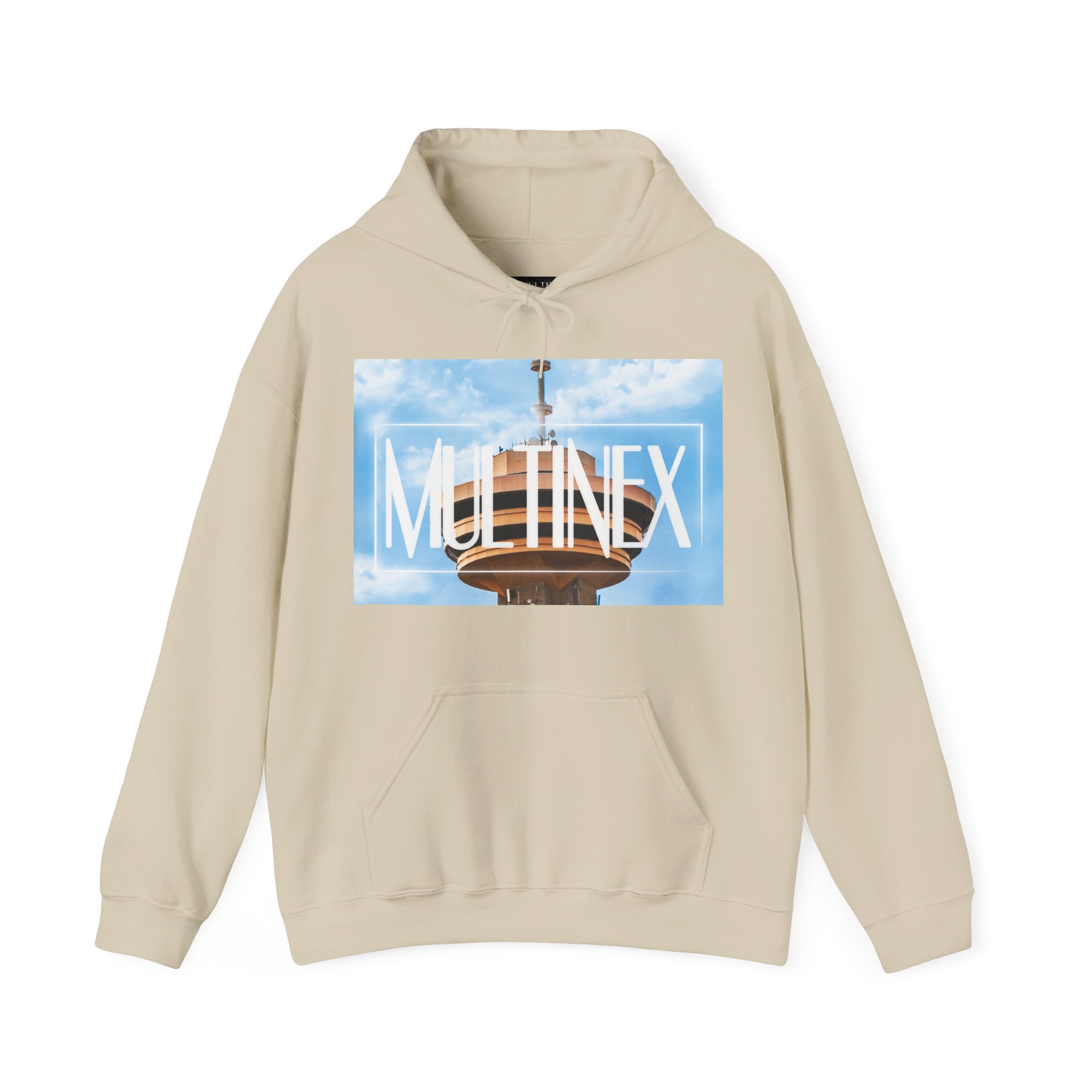Multinex Vancity Skyscraper Trendy Unisex Hooded Sweatshirt with MUTINEX Design