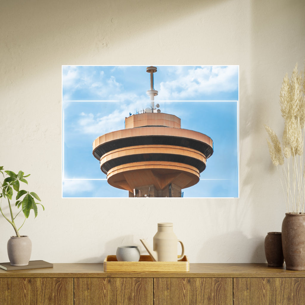 Multinex Vancity Skyscraper Vibrant Photo Art Poster - Multinex Floral Design for Home Decor