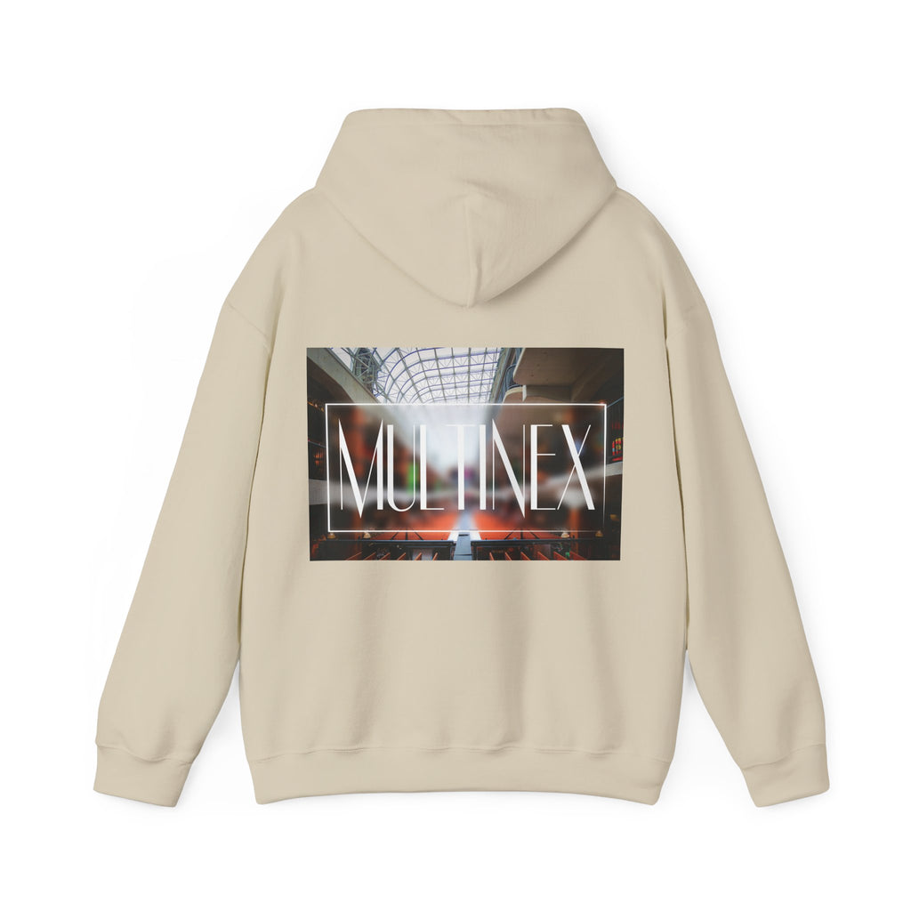 Multinex Market Back Trendy Unisex Hooded Sweatshirt with MUTINEX Design