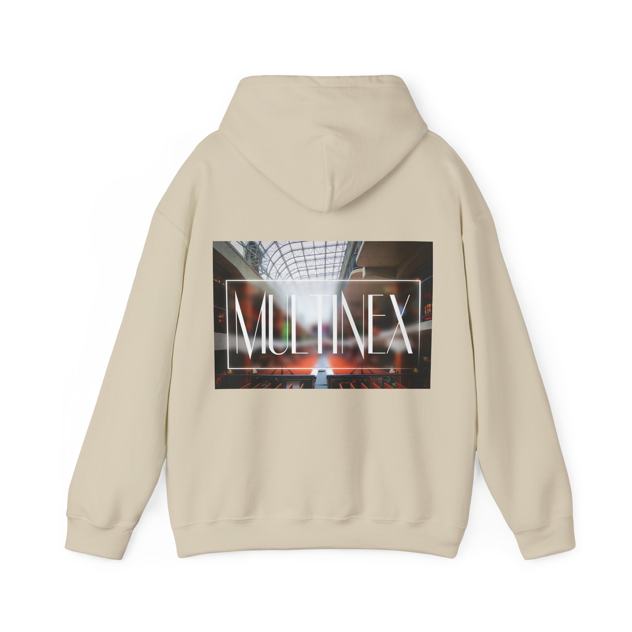 Multinex Market Back Trendy Unisex Hooded Sweatshirt with MUTINEX Design