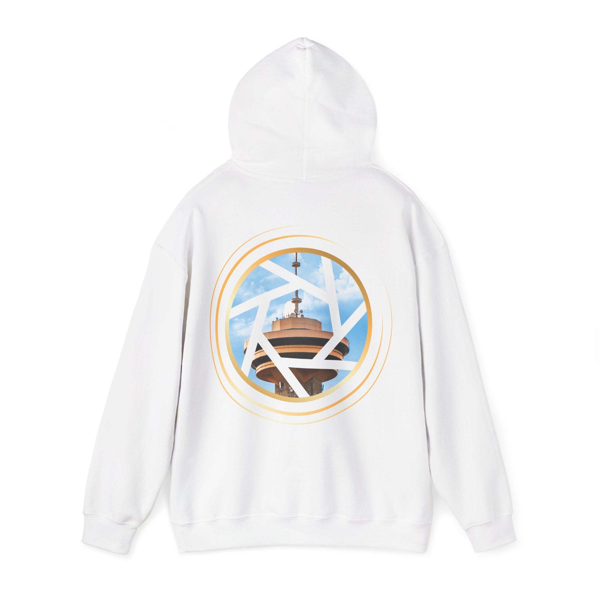 Multinex Vancity Skyscraper Back Trendy Unisex Hooded Sweatshirt with MUTINEX Design