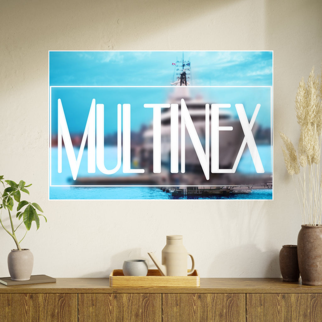 Multinex Yacht Vibrant Photo Art Poster - Multinex Design for Home Decor