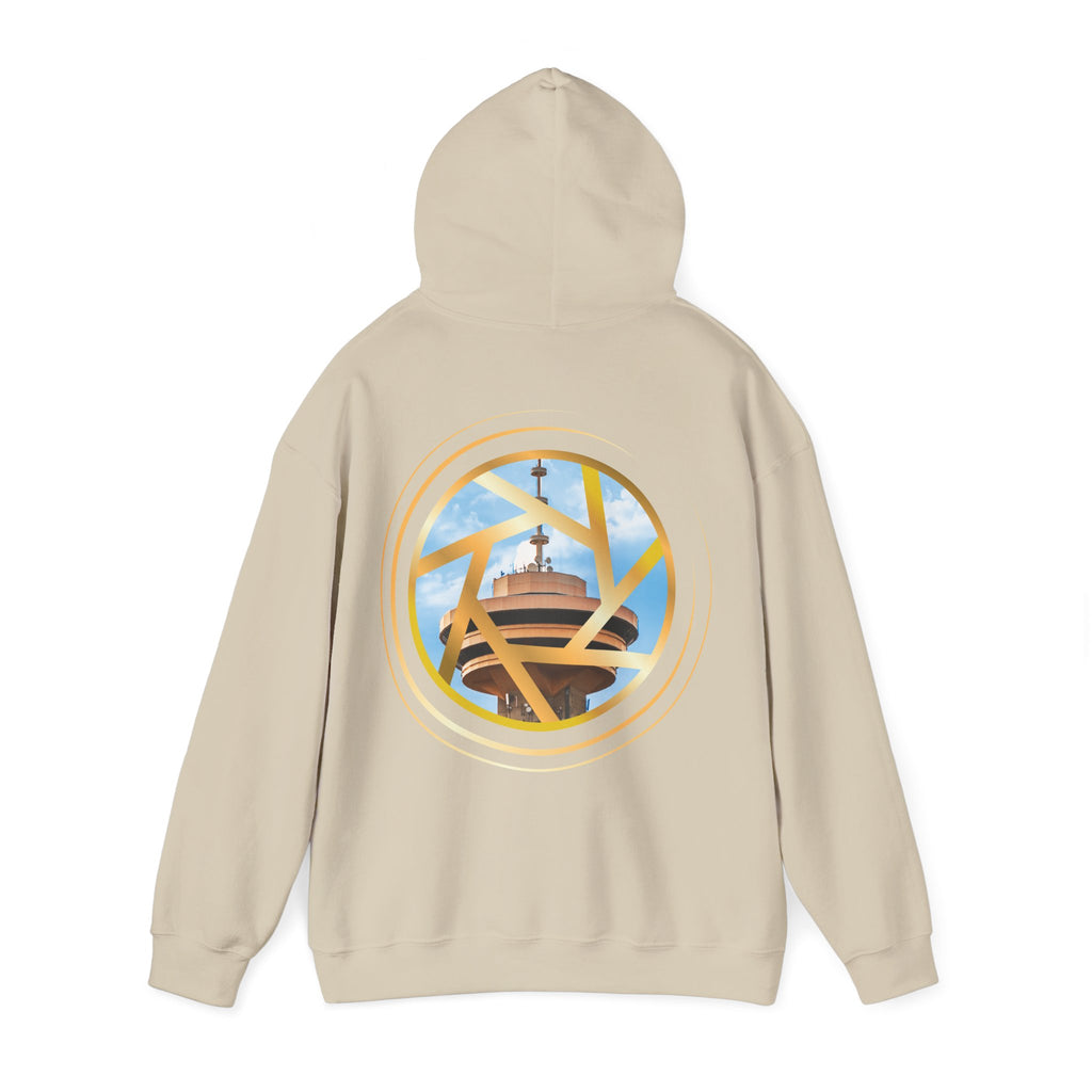 Multinex Vancity Skyscraper Back Trendy Unisex Hooded Sweatshirt with MUTINEX Design