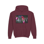 Multinex Floral Youth Floral Design Hooded Sweatshirt - MULTINEX
