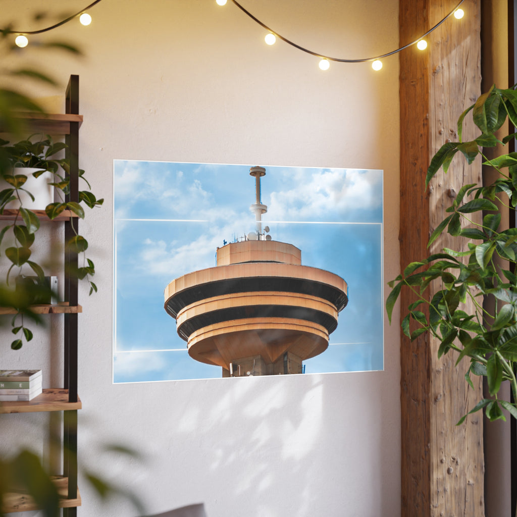 Multinex Vancity Skyscraper Vibrant Photo Art Poster - Multinex Floral Design for Home Decor