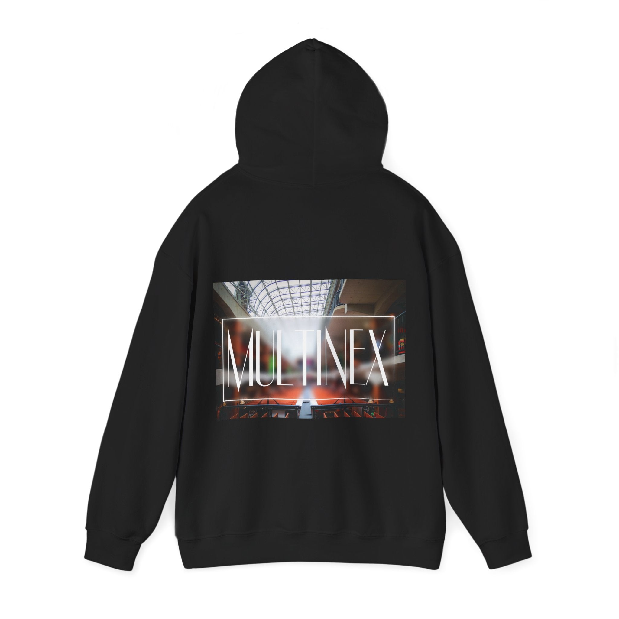 Multinex Market Back Trendy Unisex Hooded Sweatshirt with MUTINEX Design