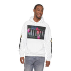 Multinex Floral Trendy Unisex Hooded Sweatshirt with MUTINEX Design