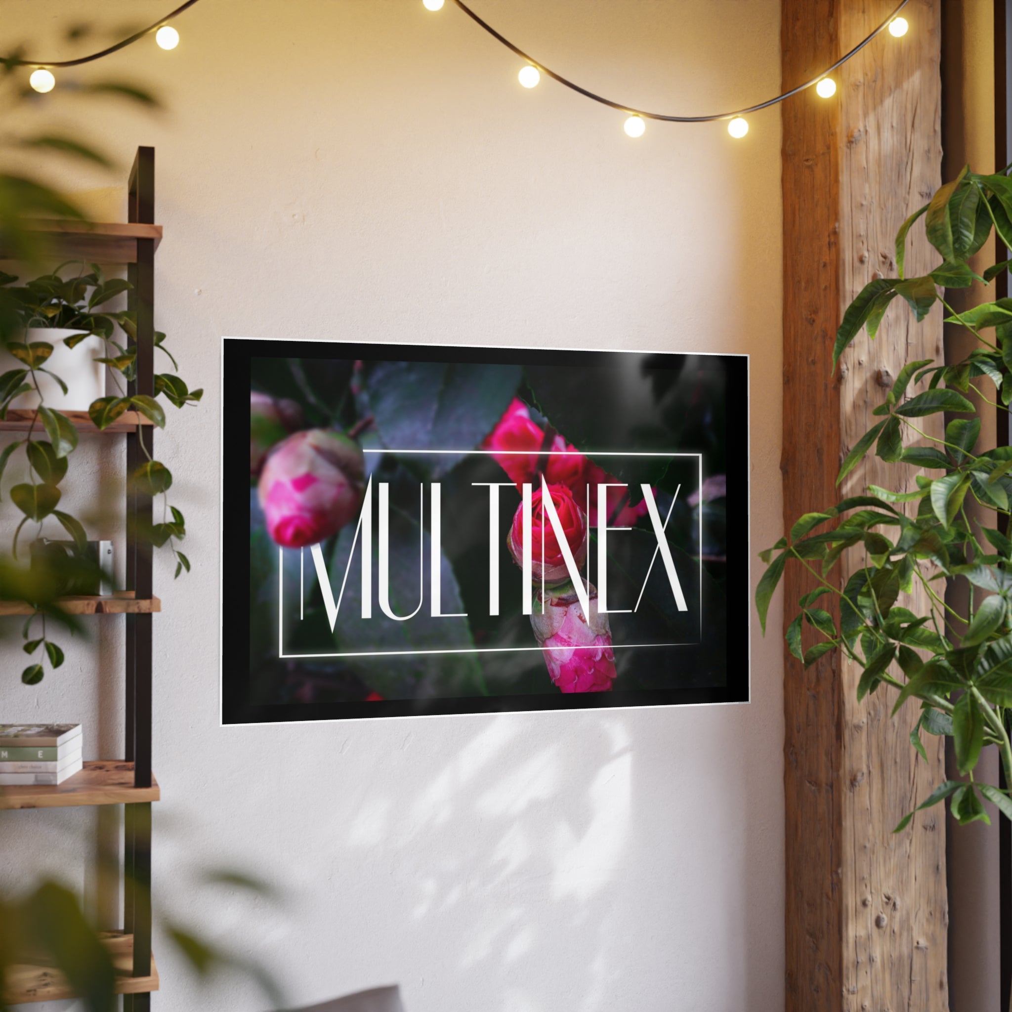 Multinex Floral Vibrant Photo Art Poster - Multinex Floral Design for Home Decor