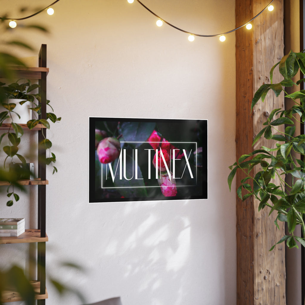 Multinex Floral Vibrant Photo Art Poster - Multinex Floral Design for Home Decor