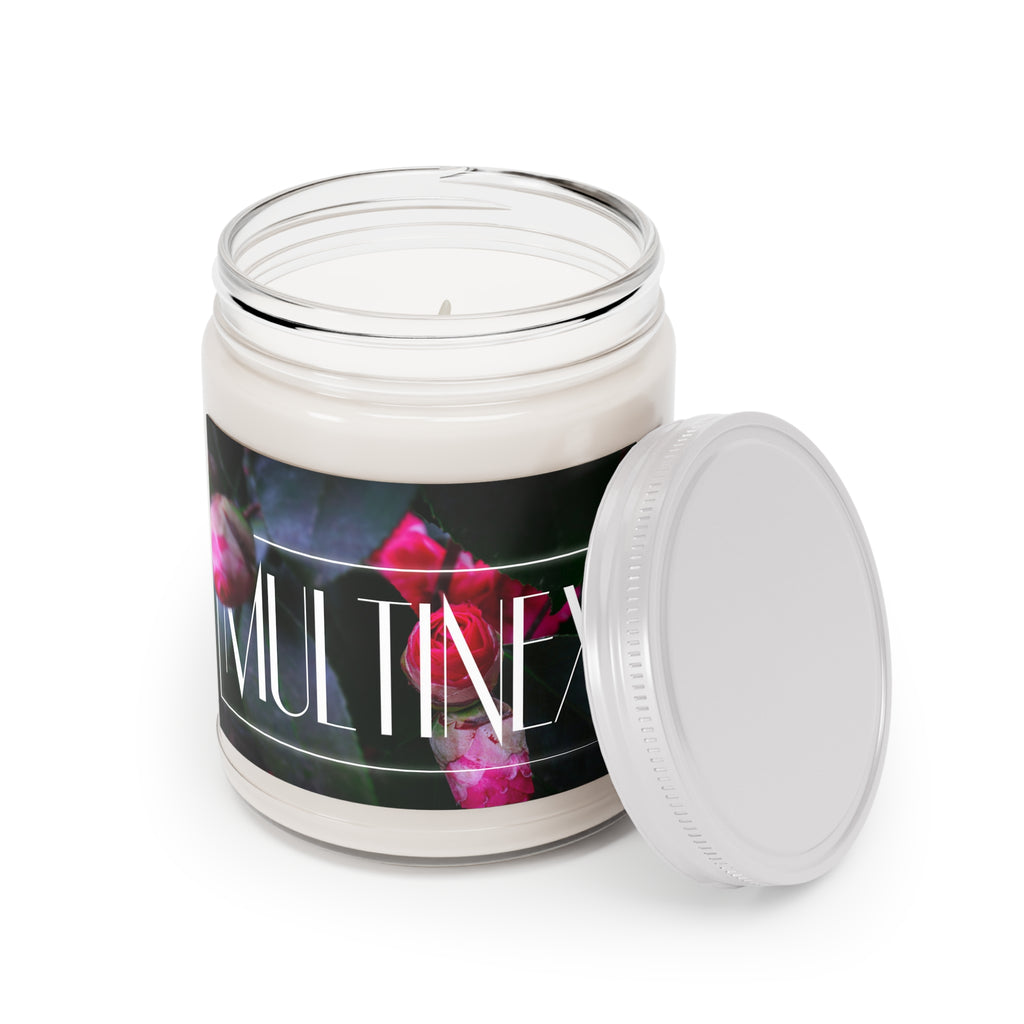 Multinex Floral Scented Soy Candle - 9oz with White Lid