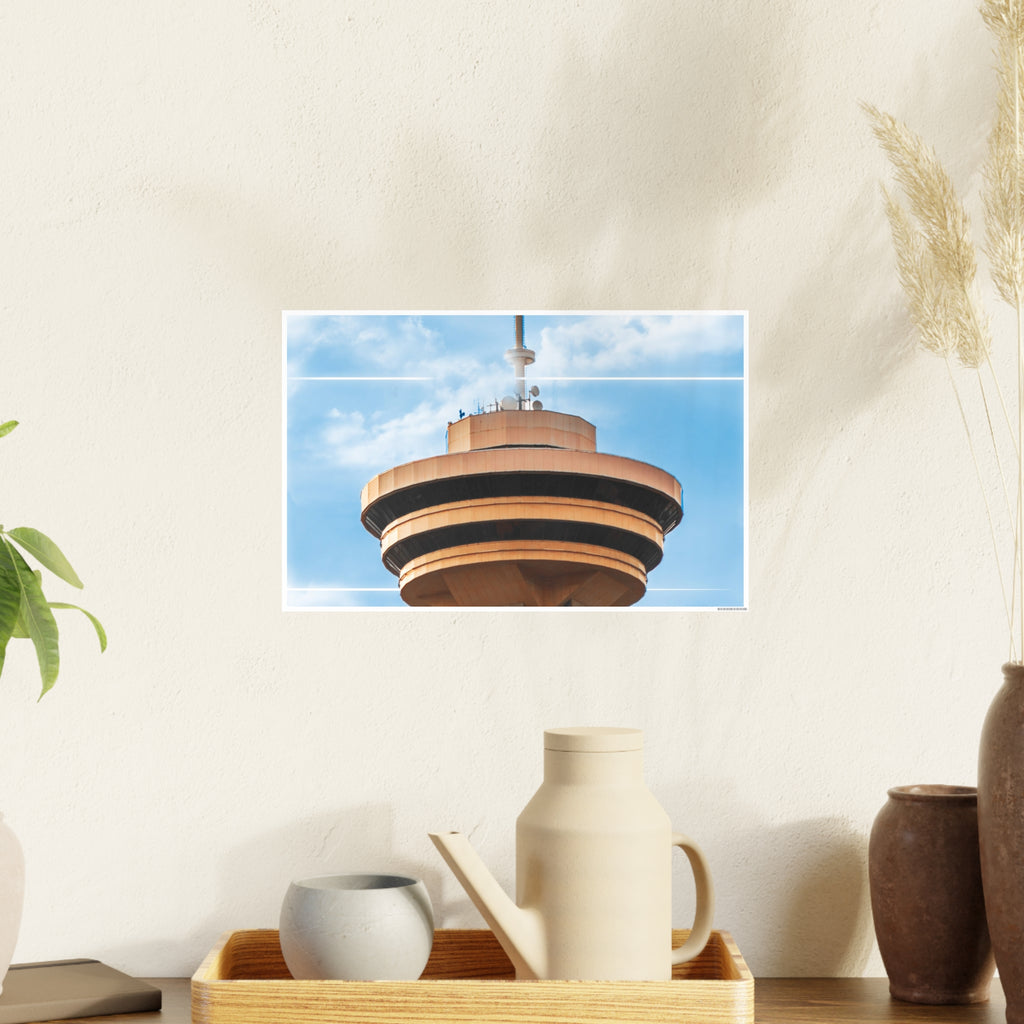 Multinex Vancity Skyscraper Vibrant Photo Art Poster - Multinex Floral Design for Home Decor