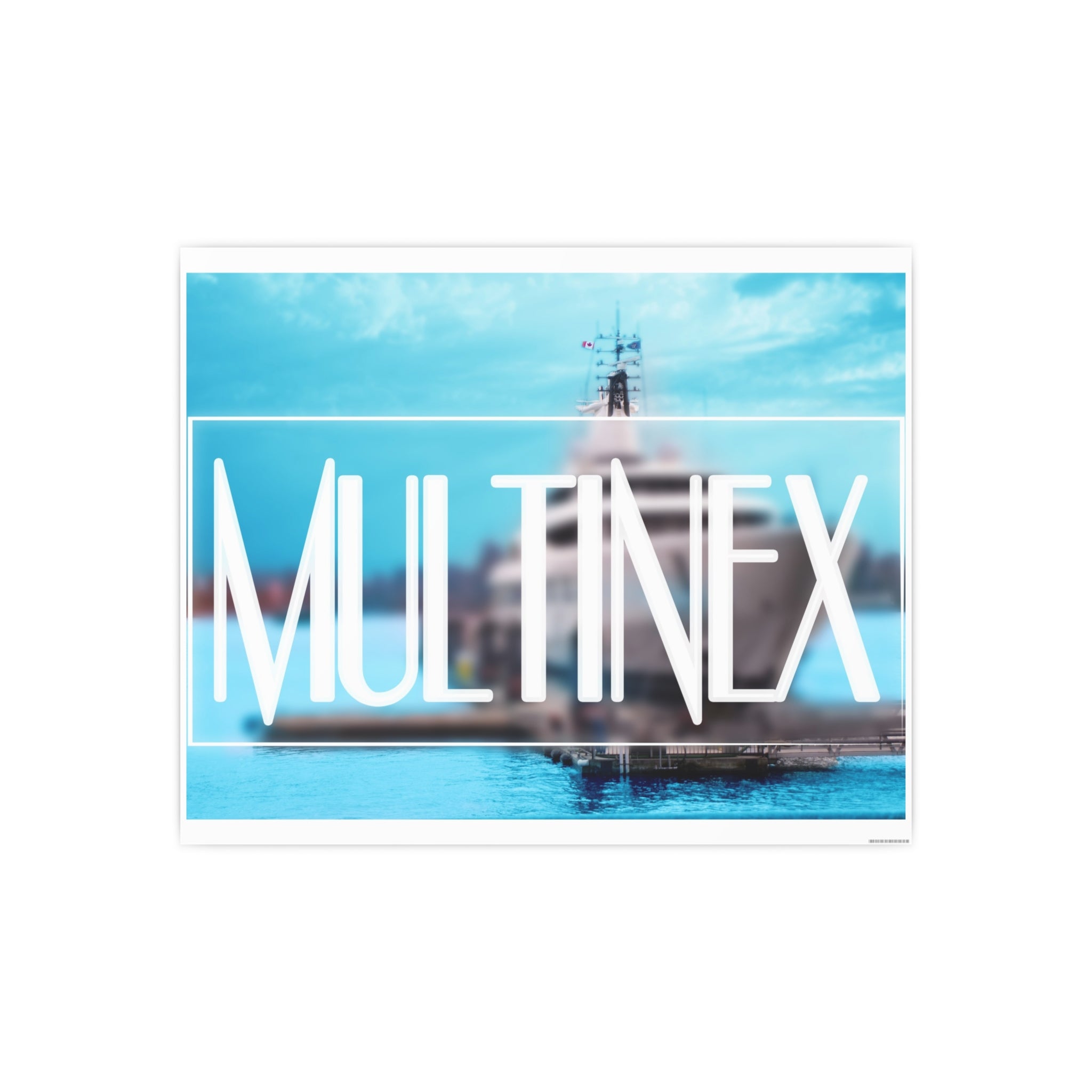 Multinex Yacht Vibrant Photo Art Poster - Multinex Design for Home Decor