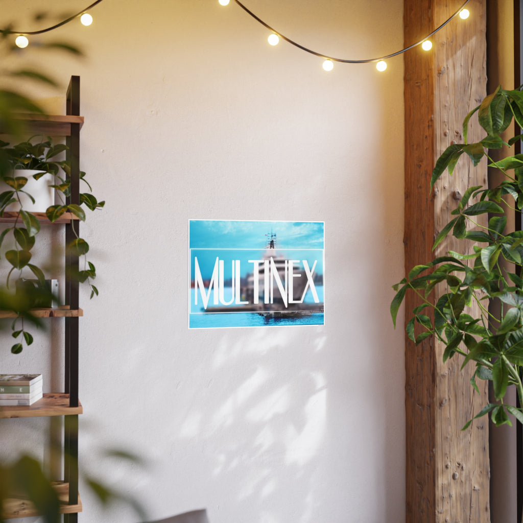 Multinex Yacht Vibrant Photo Art Poster - Multinex Design for Home Decor