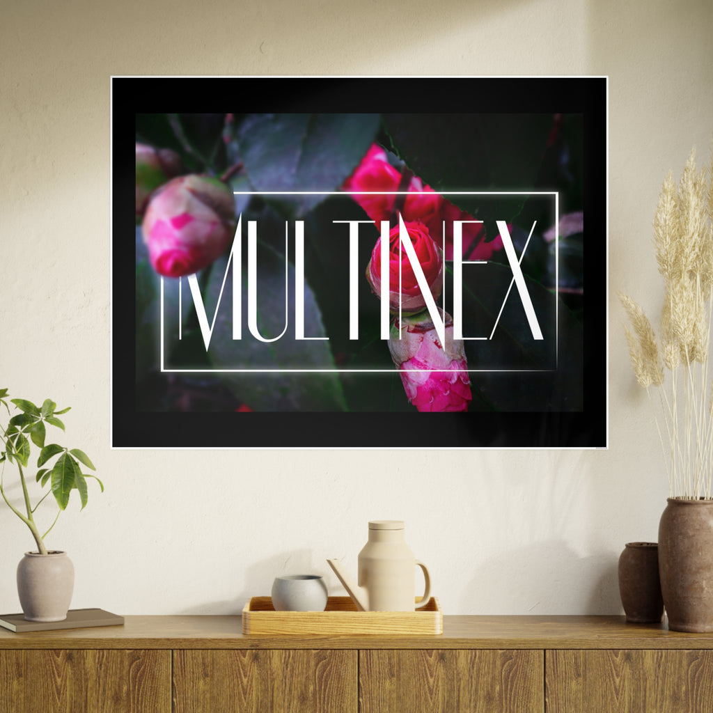Multinex Floral Vibrant Photo Art Poster - Multinex Floral Design for Home Decor
