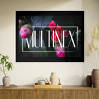 Multinex Floral Vibrant Photo Art Poster - Multinex Floral Design for Home Decor