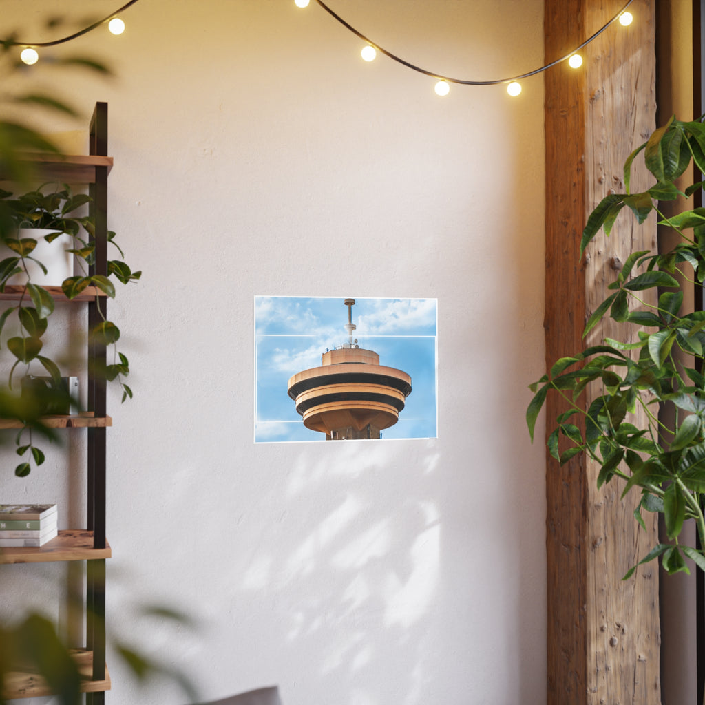 Multinex Vancity Skyscraper Vibrant Photo Art Poster - Multinex Floral Design for Home Decor