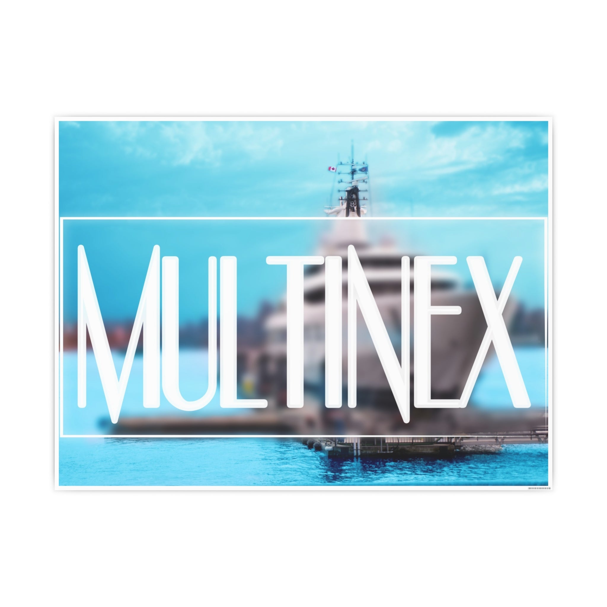 Multinex Yacht Vibrant Photo Art Poster - Multinex Design for Home Decor