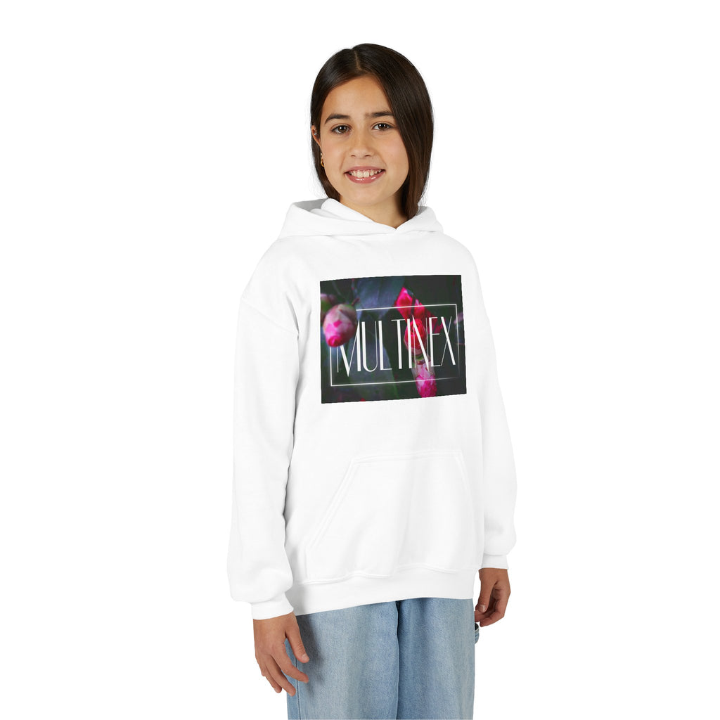 Multinex Floral Youth Floral Design Hooded Sweatshirt - MULTINEX