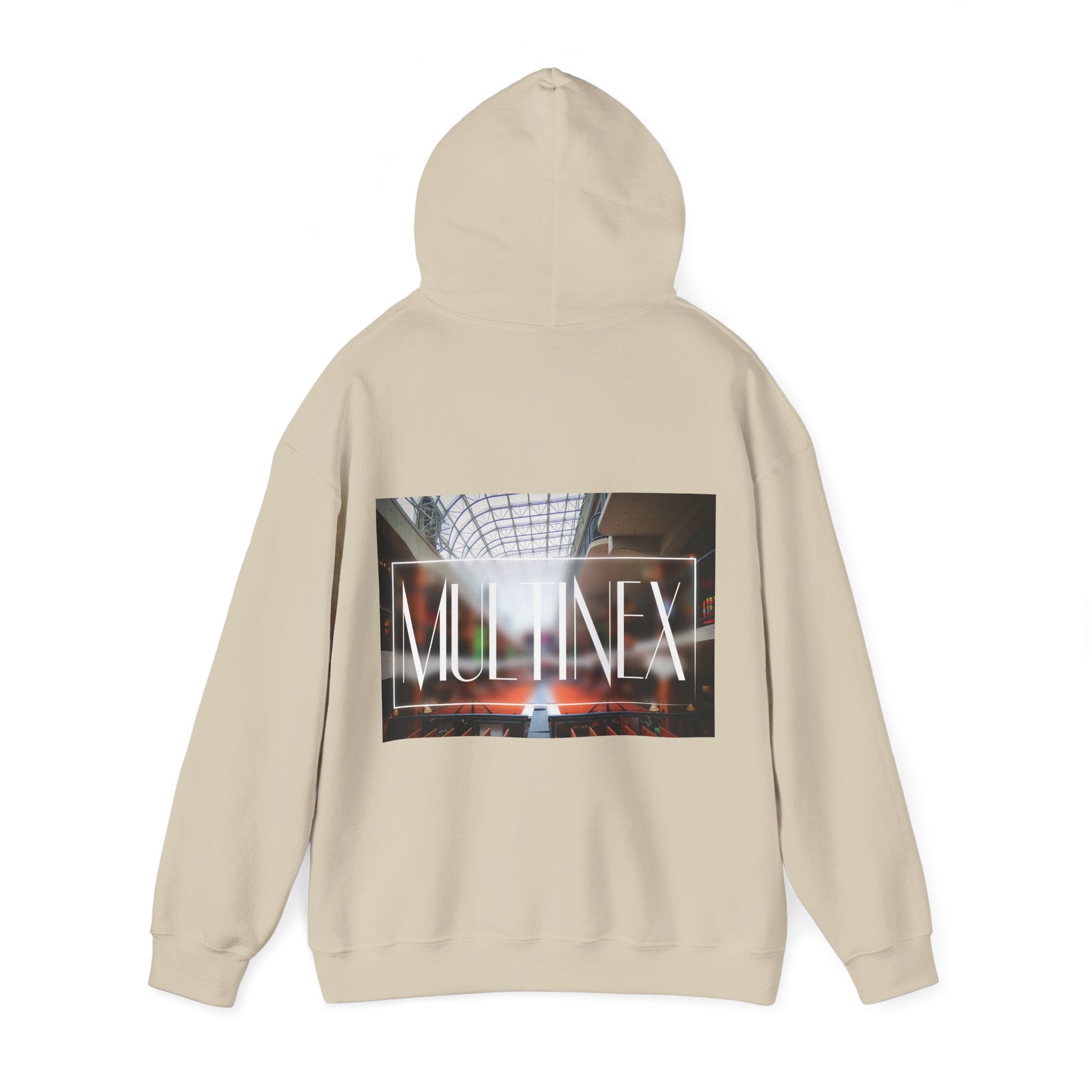 Multinex Market Back Trendy Unisex Hooded Sweatshirt with MUTINEX Design