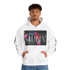 Multinex Floral Trendy Unisex Hooded Sweatshirt with MUTINEX Design
