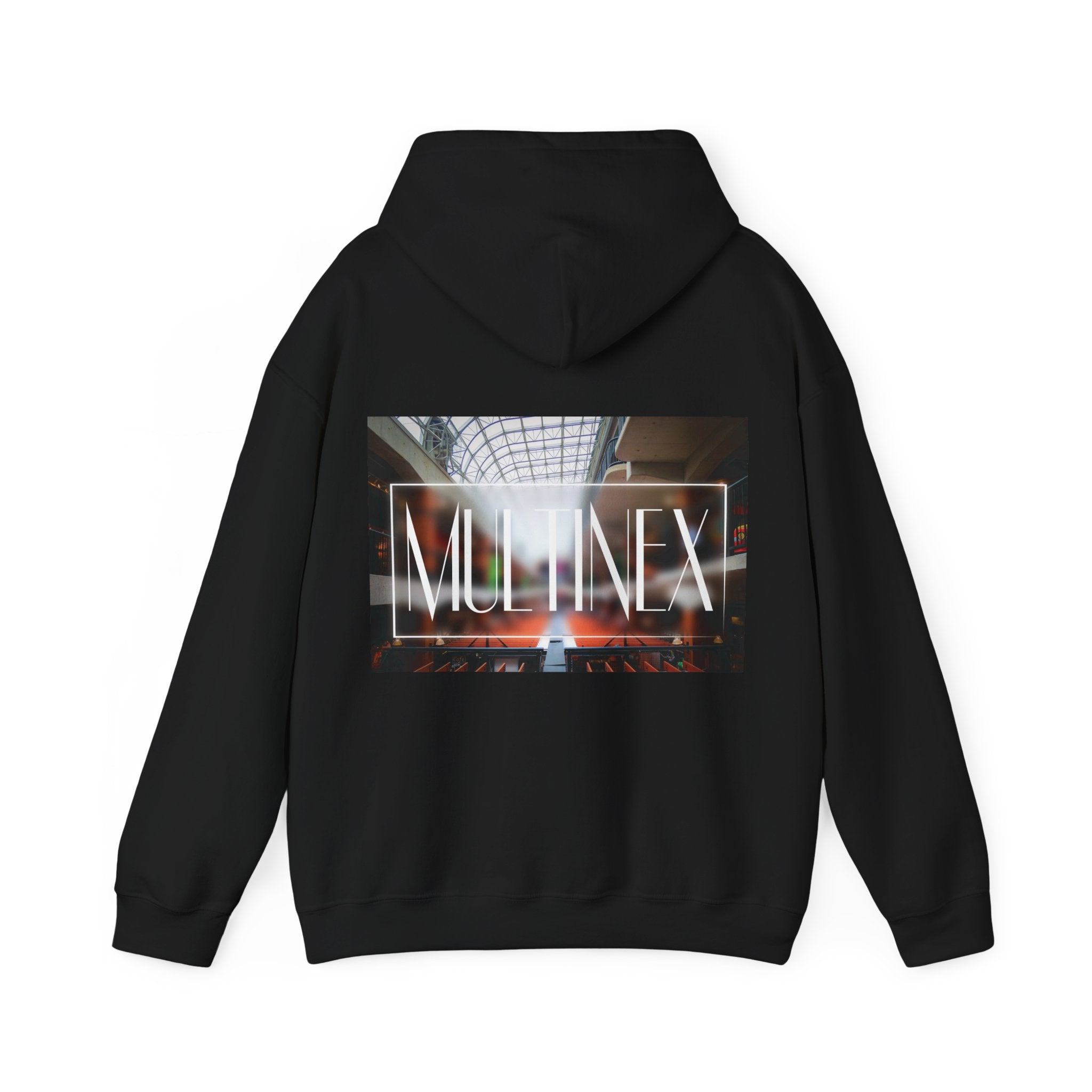 Multinex Market Back Trendy Unisex Hooded Sweatshirt with MUTINEX Design