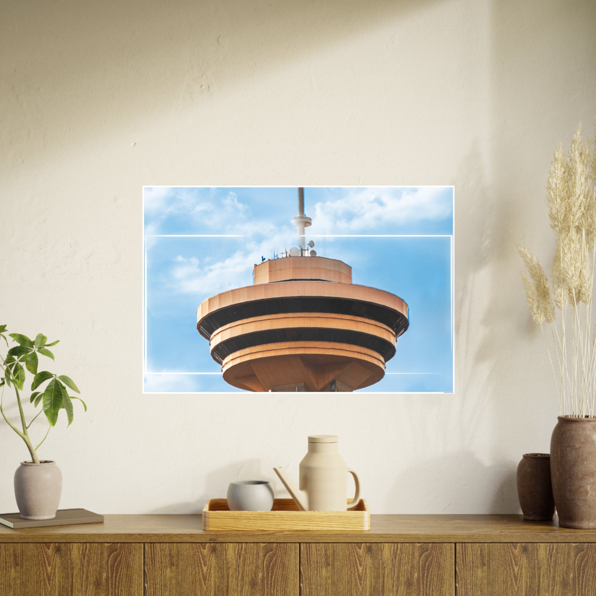 Multinex Vancity Skyscraper Vibrant Photo Art Poster - Multinex Floral Design for Home Decor