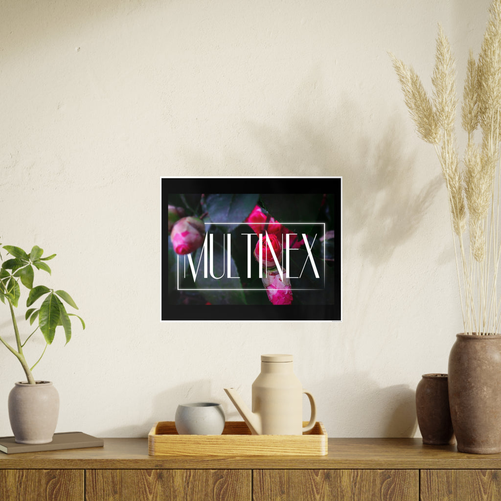 Multinex Floral Vibrant Photo Art Poster - Multinex Floral Design for Home Decor